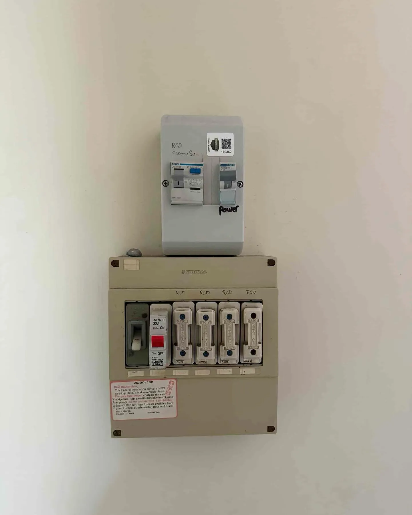 Safety switch installed