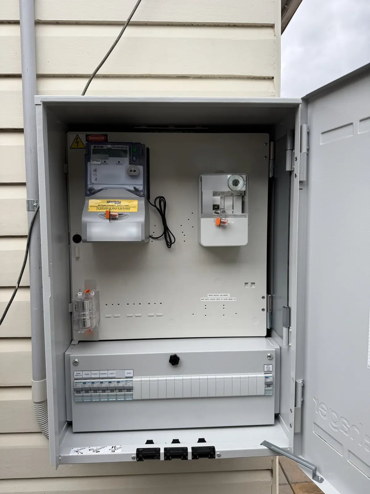 Weatherboard home switchboard