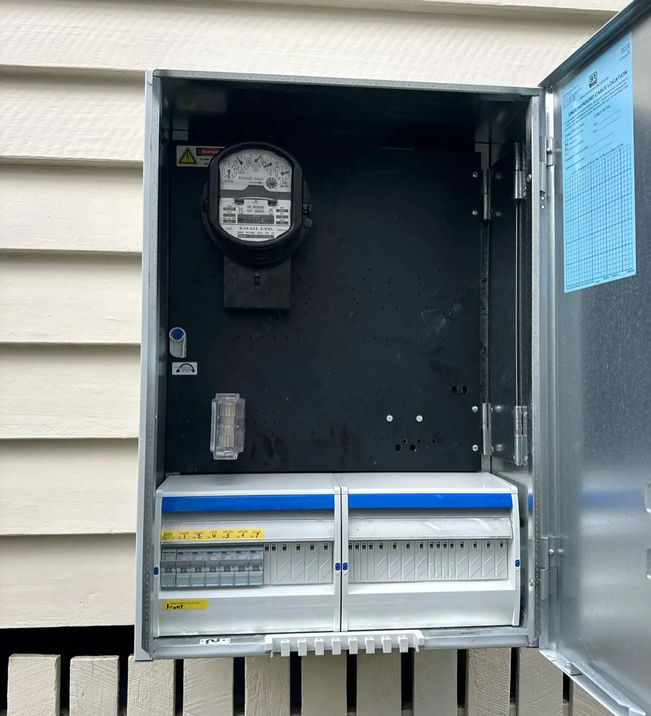 Modern meter box installation