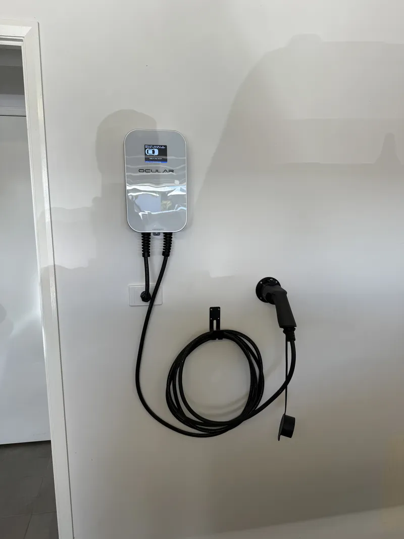 EV charger wall mounted installation